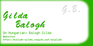 gilda balogh business card